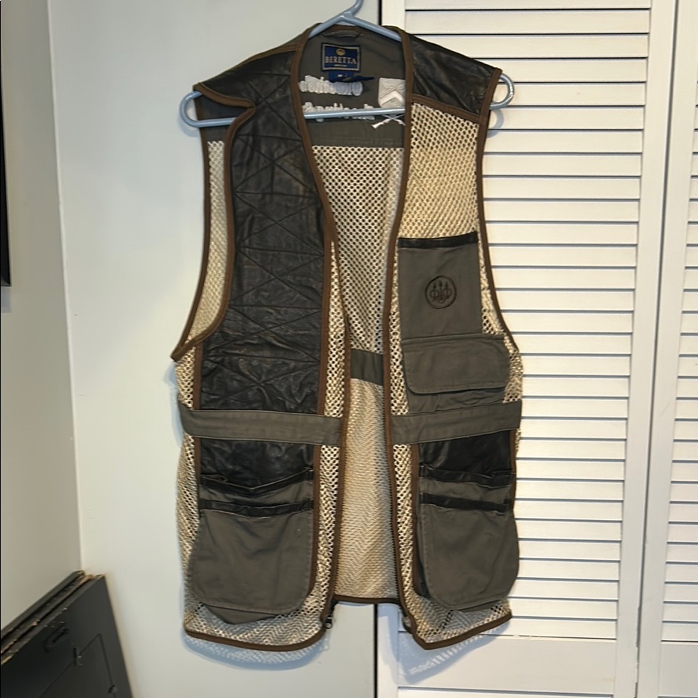 Beretta Mesh Hunting Vest in light brown/ leather M